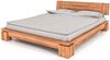 Bett Tinci 1 niedrige Höhe Sonderlänge 140x210 Kernbuche massiv mit Holzkopfteil Bild 1