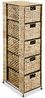 vidaXL Standregal mit 5 Körben 25,5x37x100 cm Wasserhyazinthe 245492 Bild 2