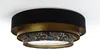 BPS Koncept 050-2EP-083 Deckenleuchte TRINITY 2xE27 60W Velours auf PVC-Kunststoff schwarz, gold, bunt, weiß H:23cm Ø60cm dimmbar Bild 2