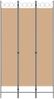 vidaXL 3-teiliger Raumteiler Beige 120 x 220 cm Stoff 42039203 Bild 4