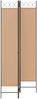 vidaXL 3-teiliger Raumteiler Beige 120 x 220 cm Stoff 42039203 Bild 3