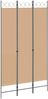 vidaXL 3-teiliger Raumteiler Beige 120 x 220 cm Stoff 42039203 Bild 2