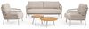 Gartencouchtisch-Set Aitalia aus Teakholz, modern skandinavisch, frostig natur, rundes 2er-Set Bild 5