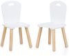 Chipolino Kinder Tischset Holztisch, 2 Holzstühle, Kindersitzgruppe, 3-teilig weiß Bild 3