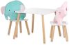 Chipolino Kinder Tischset Holztisch, 2 Holzstühle, Kindersitzgruppe, 3-teilig weiß Bild 4