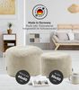 mokebo Pouf Der faule Lenz (aus Cordstoff), Sitzhocker XL, Bodenkissen, Fußhocker, Hocker, Sitzkissen in Beige Bild 3
