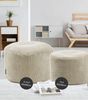 mokebo Pouf Der faule Lenz (aus Cordstoff), Sitzhocker XL, Bodenkissen, Fußhocker, Hocker, Sitzkissen in Beige Bild 2