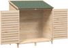 vidaXL Garten Shed Natur 106 x 56 x 113,5 cm Massivholz aus Fichte 42033456 Bild 4