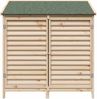 vidaXL Garten Shed Natur 106 x 56 x 113,5 cm Massivholz aus Fichte 42033456 Bild 5