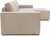 DOMO. collection Ecksofa 800 021, Couch in L-Form mit Cordstoff, Modulsofa mit Taschenfederkern, Sofa, Polsterecke, Eckcouch 273 x 172 x 85 cm (BxTxH), creme Bild 3