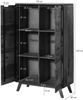 Highboard Sheesham 90x40x145 walnuss gewachst MALMÖ 2 #108 Bild 5