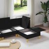 vidaXL Modular Sofa Set mit Stauraum 4 pcs Schwarz Stoff 3413685 Bild 3