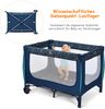 2 in 1 Reisebett & Laufstall Klappbar Kinderbett 125 x 65 x 76 cm Blau Bild 4
