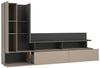 Lomadox Wohnzimmer-Set SELCE-83, (Mega-Spar-Set, 2-St, 2-tlg), beige mit anthrazit inkl. Beleuchtung, griffloses Design Bild 4