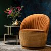 Drehbarer Lounge Sessel MADISON Samtstoff WHISKEY von DutchBone Bild 2