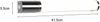 LED Bad Wandleuchte PIERA mit Steckdose Chrom 41,5cm - Spiegelleuchte Bild 4
