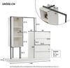 Flieks Garderoben-Set Kleiderschrank mit 3 offener Fächern, Kommode mit 4 Schubladen, (1-St, B140/W40/H135 cm), Schubladenschrank Kleiderstange-Set mit Stauraum Flurmöbel Weiß Bild 4