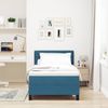 vidaXL Boxspringbett mit Matratze Dunkelblau 90 x 190 cm Samt 3339078 Bild 3