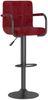 vidaXL Barhocker 2 Stk. Weinrot Samt, Drehbar [334665] Bild 3