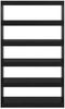 vidaXL Bücherregal/Raumteiler Schwarz 100x30x167,5cm Massivholz Kiefer 808227 Bild 5