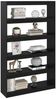 vidaXL Bücherregal/Raumteiler Schwarz 100x30x167,5cm Massivholz Kiefer 808227 Bild 4