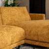 Bronx71 Ecksofa Denver Chenille ockergelb/cognac rechts Bild 3