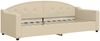 vidaXL Tagesbett Ausziehbar mit Matratzen Creme 80x200 cm Stoff 3197547 Bild 4