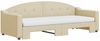 vidaXL Tagesbett Ausziehbar mit Matratzen Creme 80x200 cm Stoff 3197547 Bild 3