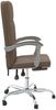 vidaXL Bürostuhl mit Liegefunktion Braun Stoff [349636] Bild 4