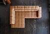 KAWOLA Sofa NELSON Ecksofa Leder cognac Recamiere links 72 x 216 x 321 cm Bild 5