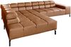 KAWOLA Sofa NELSON Ecksofa Leder cognac Recamiere links 72 x 216 x 321 cm Bild 3