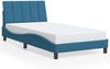 vidaXL Bettgestell mit LED ohne Matratze "Hanko" Blau 100x200 cm Samt 3213767 Bild 5