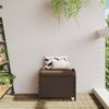 vidaXL Gartenhocker mit Kissen Braun 58x46x46 cm Poly Rattan 365735 Bild 3