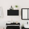 vidaXL Bad-Wandschrank Schwarz 60x25x30 cm Holzwerkstoff 860059 Bild 3