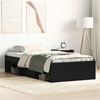 vidaXL Bettgestell ohne Matratze Schwarz Eichen-Optik 75x190 cm 3329311 Bild 1