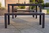 riess-ambiente Gartenbank DESIGNO 130cm anthrazit / schwarz · Outdoor-Sitzbank aus Aluminium (Einzelartikel, 1-St), wetterfest · Kunststoff & Metall · ohne Rückenlehne · Balkon/Terrasse Bild 3