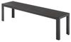 riess-ambiente Gartenbank DESIGNO 130cm anthrazit / schwarz · Outdoor-Sitzbank aus Aluminium (Einzelartikel, 1-St), wetterfest · Kunststoff & Metall · ohne Rückenlehne · Balkon/Terrasse Bild 4