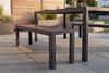 riess-ambiente Gartenbank DESIGNO 130cm anthrazit / schwarz · Outdoor-Sitzbank aus Aluminium (Einzelartikel, 1-St), wetterfest · Kunststoff & Metall · ohne Rückenlehne · Balkon/Terrasse Bild 5