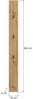 Garderobenpaneel >Drive< in artisan oak - 160x13x6cm (BxHxT) Bild 3