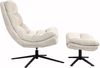 Duo Collection Relaxsessel mit Hocker PORTO - Wohnzimmer in Beige Bild 3