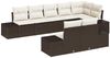 vidaXL Gartensofa-set mit Speicher 8 pcs Braun und Creme Poly Rattan 3355777 Bild 2