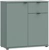 Kommode >GANYMEDE< 2 Türen, 1 Schublade, in Salbei - 80,1x82,3x34,1cm (BxHxT) Bild 4
