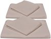 Beautissu Reforcé Bettwäsche Julie - 4teilig – Bettbezug Set – Kühlende Sommerbettwäsche aus Baumwolle Taupe, 200cm, 135cm Bild 2