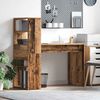 vidaXL Schreibtisch mit Regal Altholz 113 x 54 x 120 cm Holzwerkstoff 869280 Bild 1