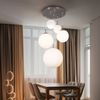 Elegante LED Hängeleuchte mit 5 Opal-Glaskugeln Bild 4