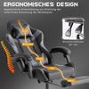 SURFOU Gaming-Stuhl Chefsessel Bürostuhl Ergonomisch Gamingstuhl PC Sessel Drehsessel, mit Fußstütze Kopfstütze Lordosenstütz Höhenverstellbar Drehsessel Bild 4