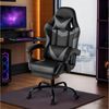 SURFOU Gaming-Stuhl Chefsessel Bürostuhl Ergonomisch Gamingstuhl PC Sessel Drehsessel, mit Fußstütze Kopfstütze Lordosenstütz Höhenverstellbar Drehsessel Bild 2