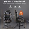 SURFOU Gaming-Stuhl Chefsessel Bürostuhl Ergonomisch Gamingstuhl PC Sessel Drehsessel, mit Fußstütze Kopfstütze Lordosenstütz Höhenverstellbar Drehsessel Bild 3