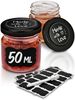 Praknu Einmachglas 24 Mini Gläser mit Deckel 50 ml - Mit Etiketten und Stift, Glas, (Set, 24-tlg), Mit Etiketten & Stift - Luftdicht - Spülmaschinenfest Bild 2