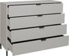 Maeusbacher Bonnie Kommoden Quadrat kreidegrau matt lack BxHxT: 119 x 101 x 45 cm Bild 3